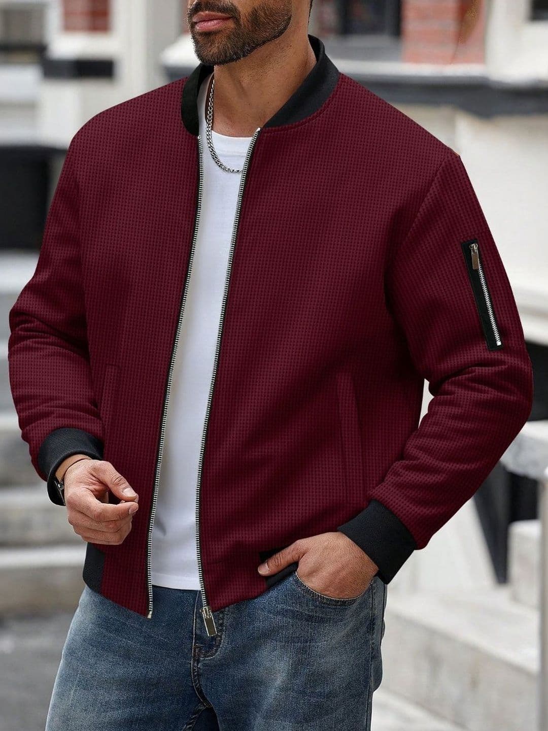 StyleCast x Revolte Stand Collar Tailored Jacket - view 1