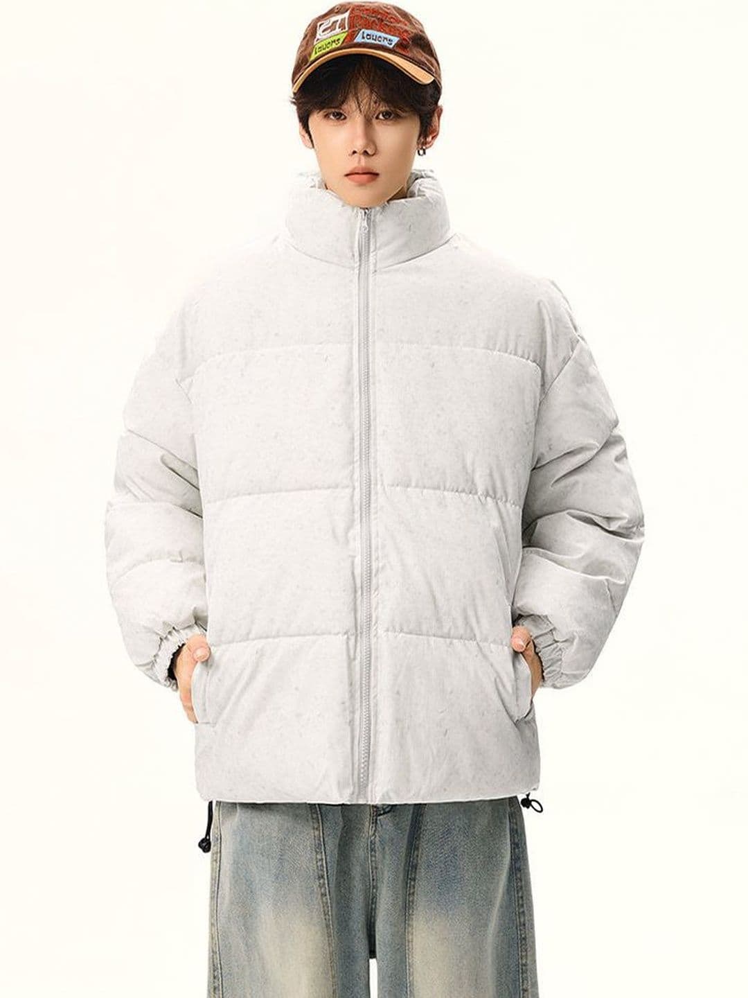 StyleCast x Revolte Spread Collar Long Sleeves Padded Jacket - view 1