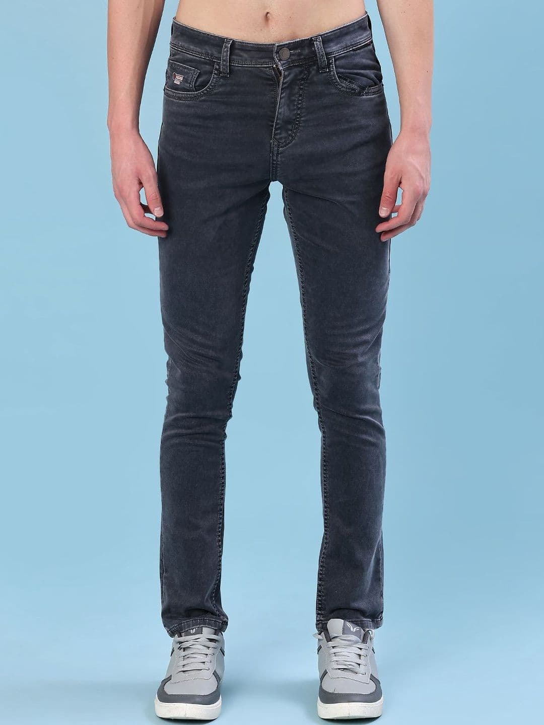 V-Mart Men Mid-Rise Cotton Slim Fit Stretchable Jeans - view 1