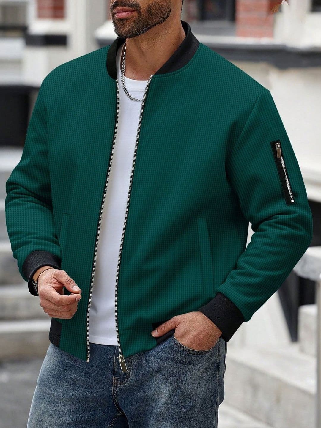 StyleCast x Revolte Stand Collar Tailored Jacket - view 1