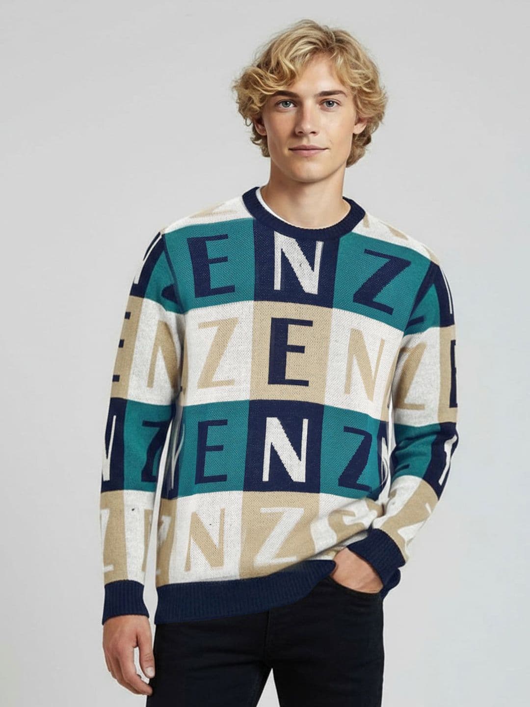 Mast & Harbour Typography Printed Pullover - view 1