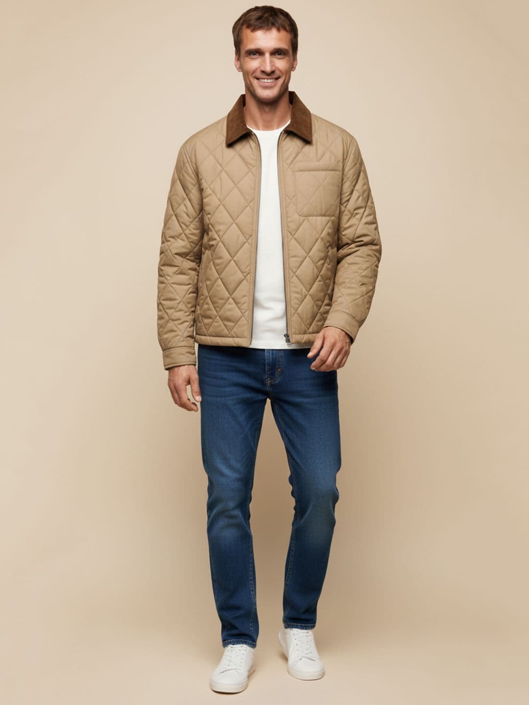 Mast & Harbour Men Quilted Jacket - view 1