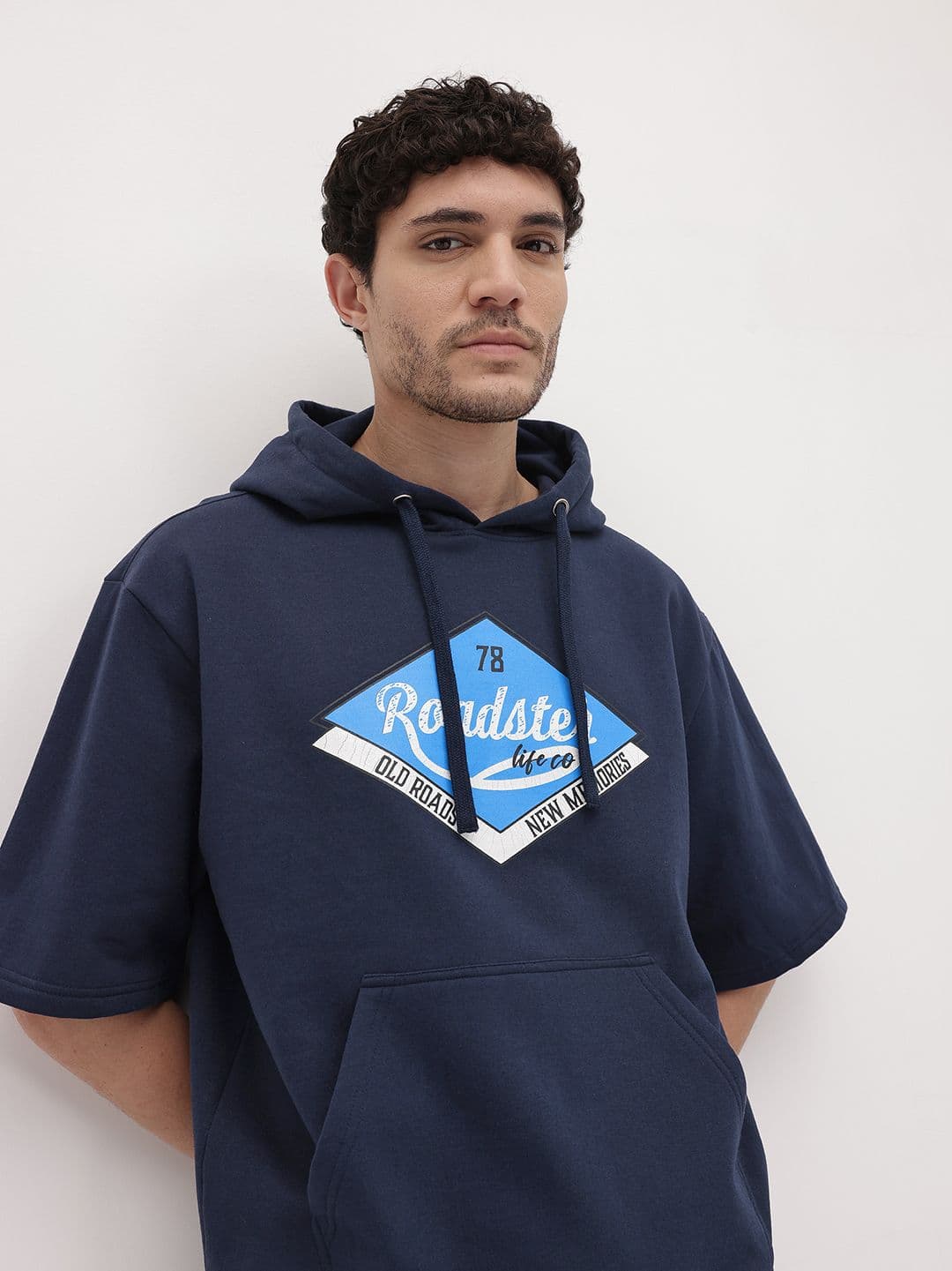 The Roadster Life Co. Printed Hooded Relaxed Sweatshirt - view 1