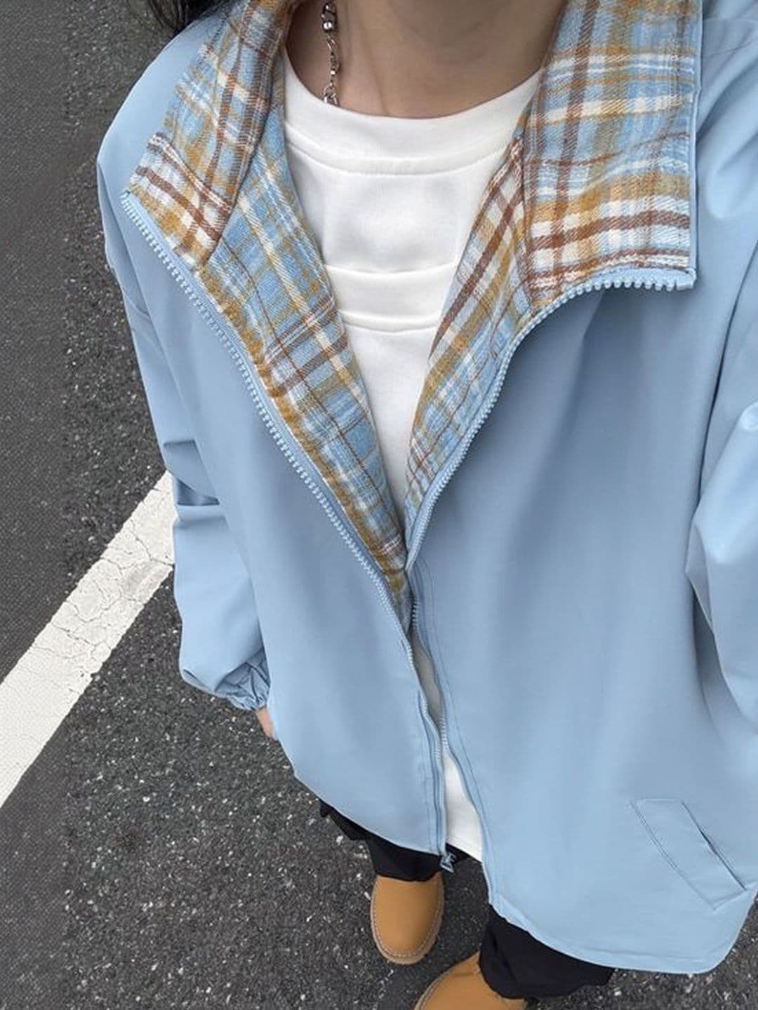 StyleCast x Revolte Spread Collar Tailored Jacket - view 1