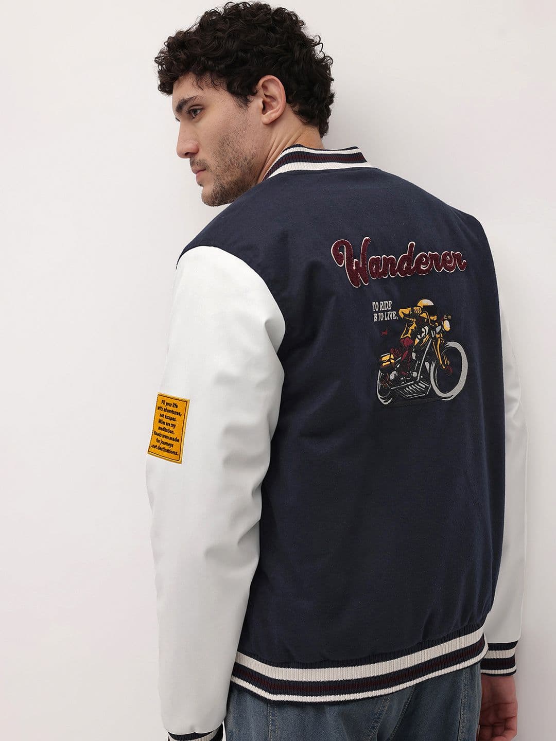 The Roadster Life Co. Applique Varsity Jacket - view 1
