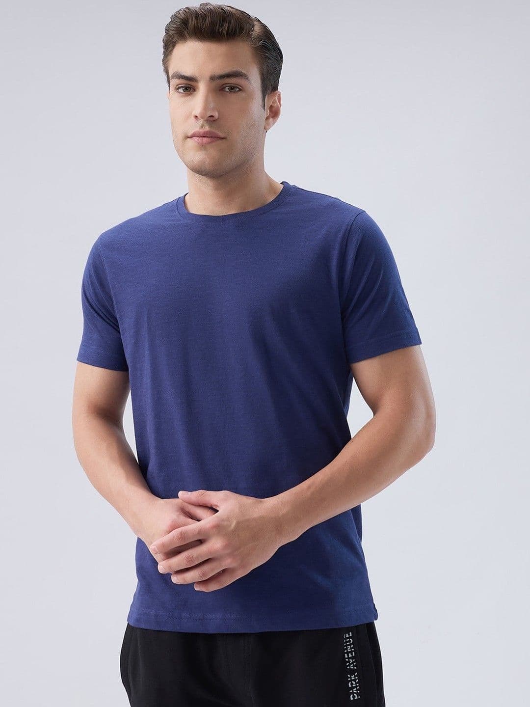 Park Avenue Round Neck Short Sleeves Pure Cotton T-shirt - view 1
