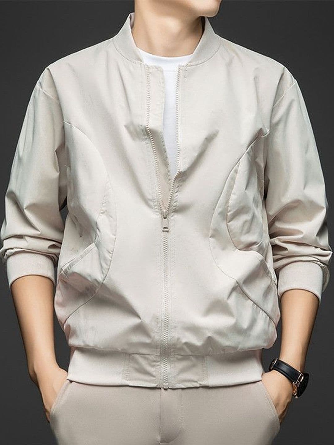 StyleCast x Revolte Stand Collar Tailored Jacket - view 1