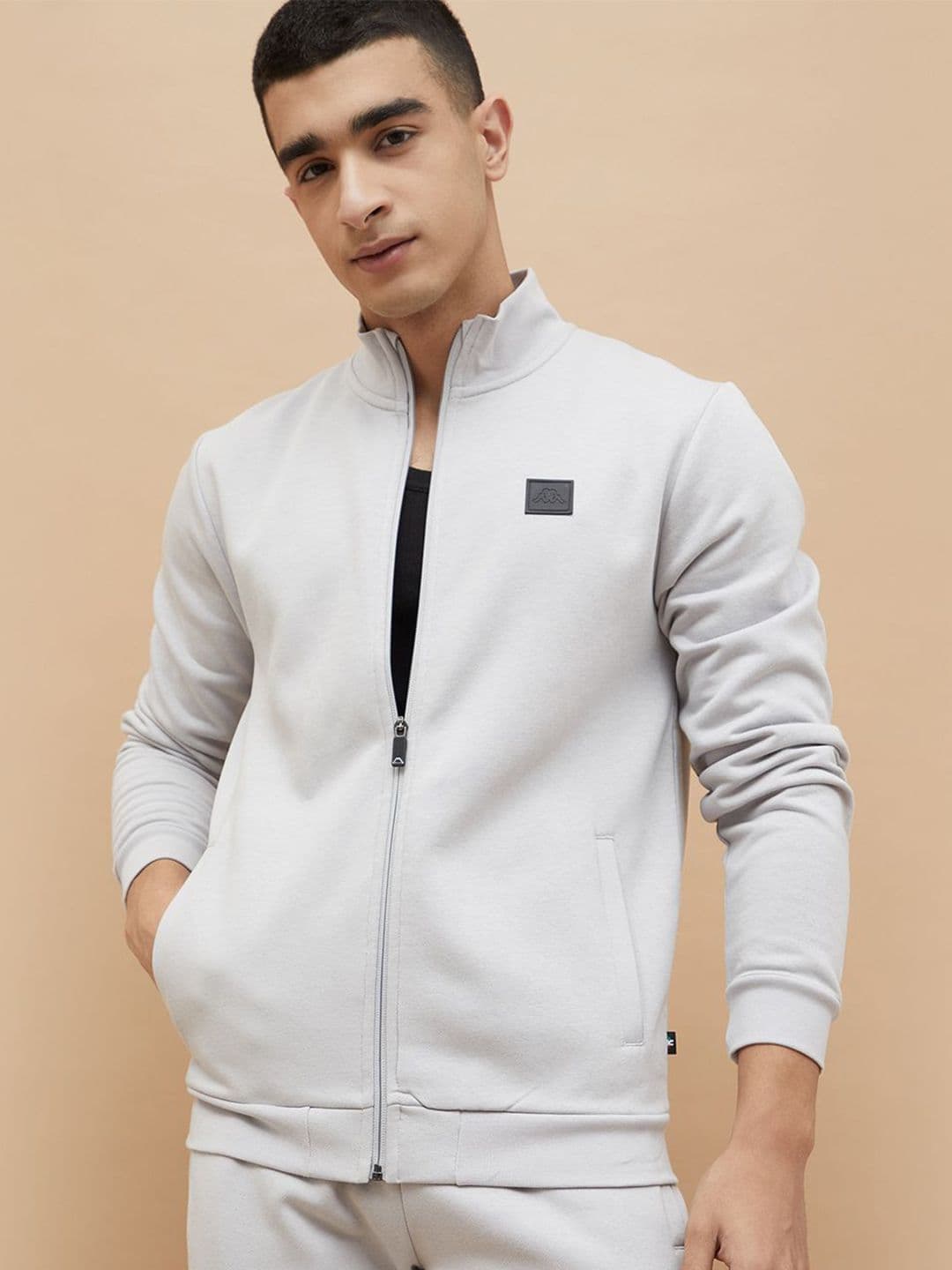 Kappa Men Solid Mock Collar Sweatshirt - view 1