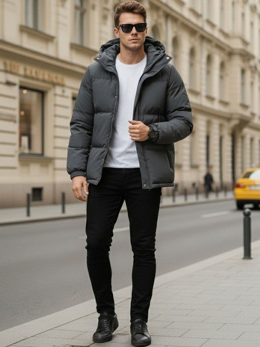 HERE&NOW Men Solid Puffer Jacket - view 1