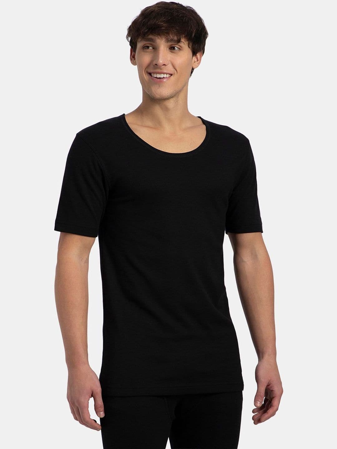Jockey Super Combed Cotton Brushed Fabric Thermal Undershirt with StayWarm Technology-2402 - view 1