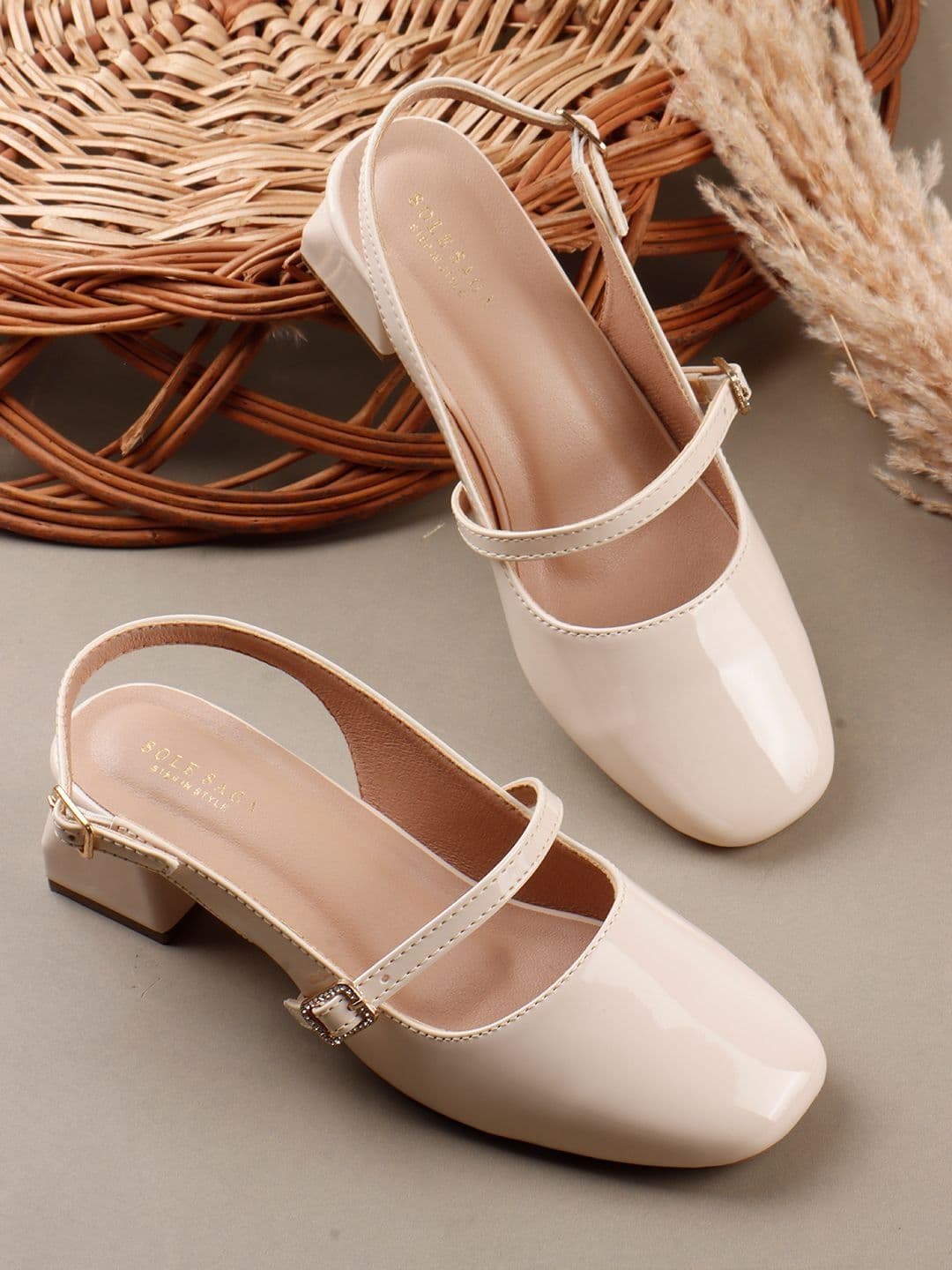 Sole Saga Block Peep Toes - view 1