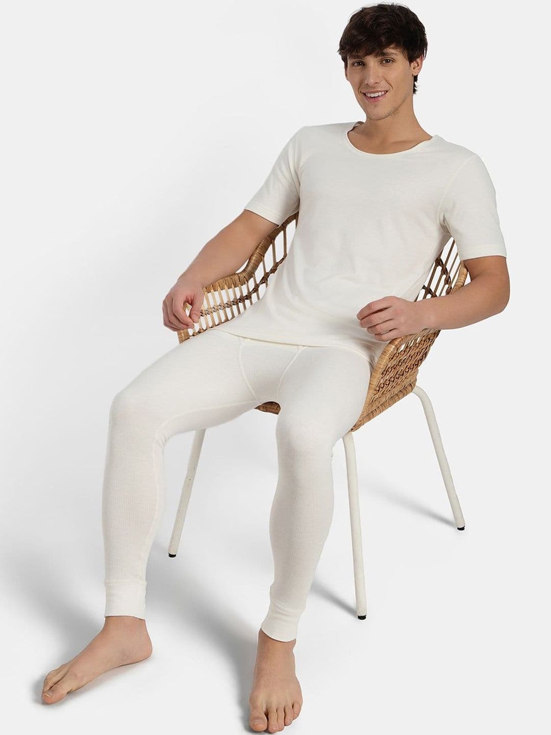 Jockey Super Combed Cotton Brushed Fabric Thermal Undershirt with StayWarm Technology-2402 - view 1