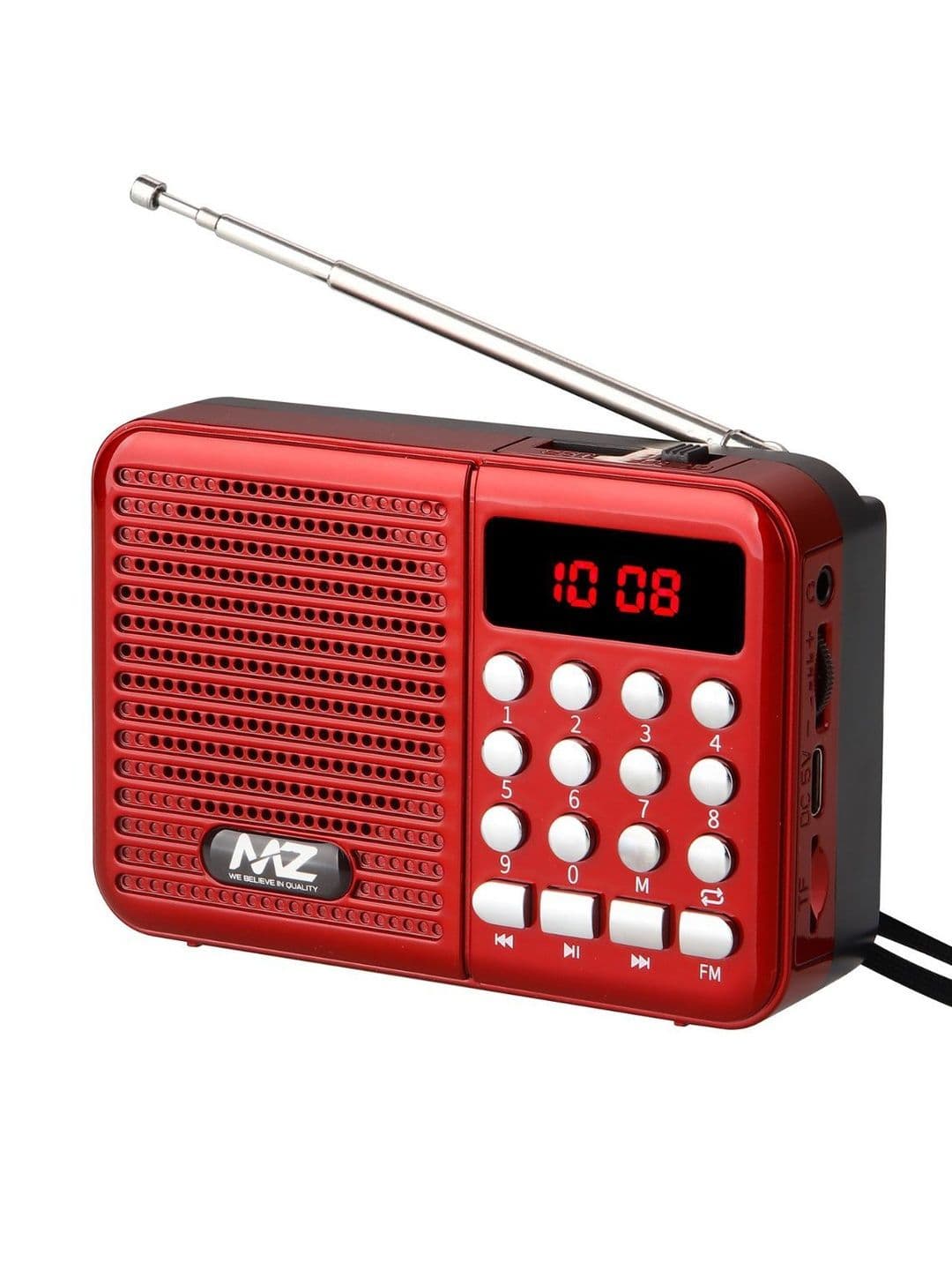 MZ S8 FM SUPER RADIO With Bluetooth/USB/Aux/TF Card 5W &1200mAh Battery - view 1