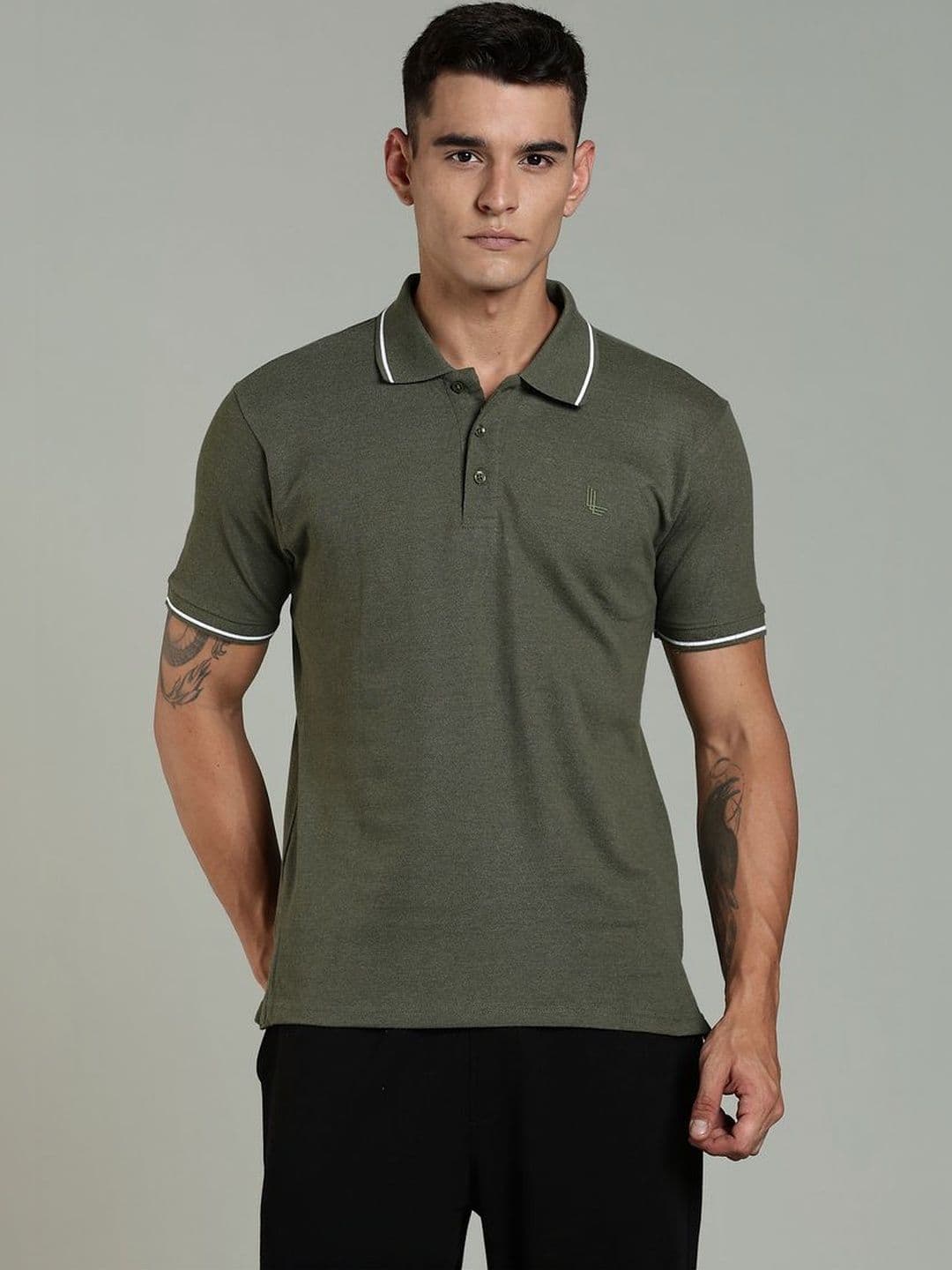 OUTLAWS Men Polo Collar T-shirt - view 1
