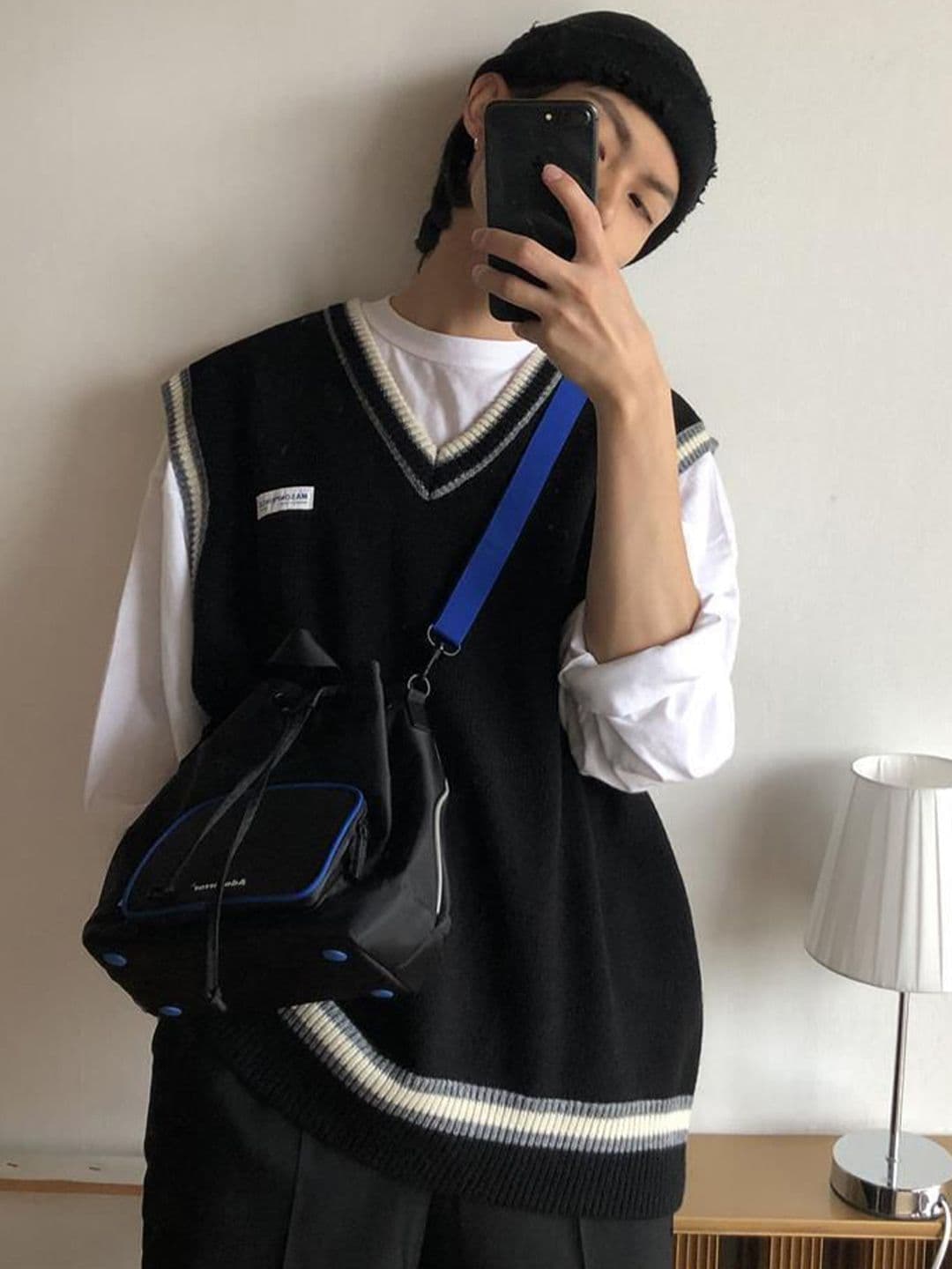 StyleCast x Revolte Men Longline Sweater Vest - view 1