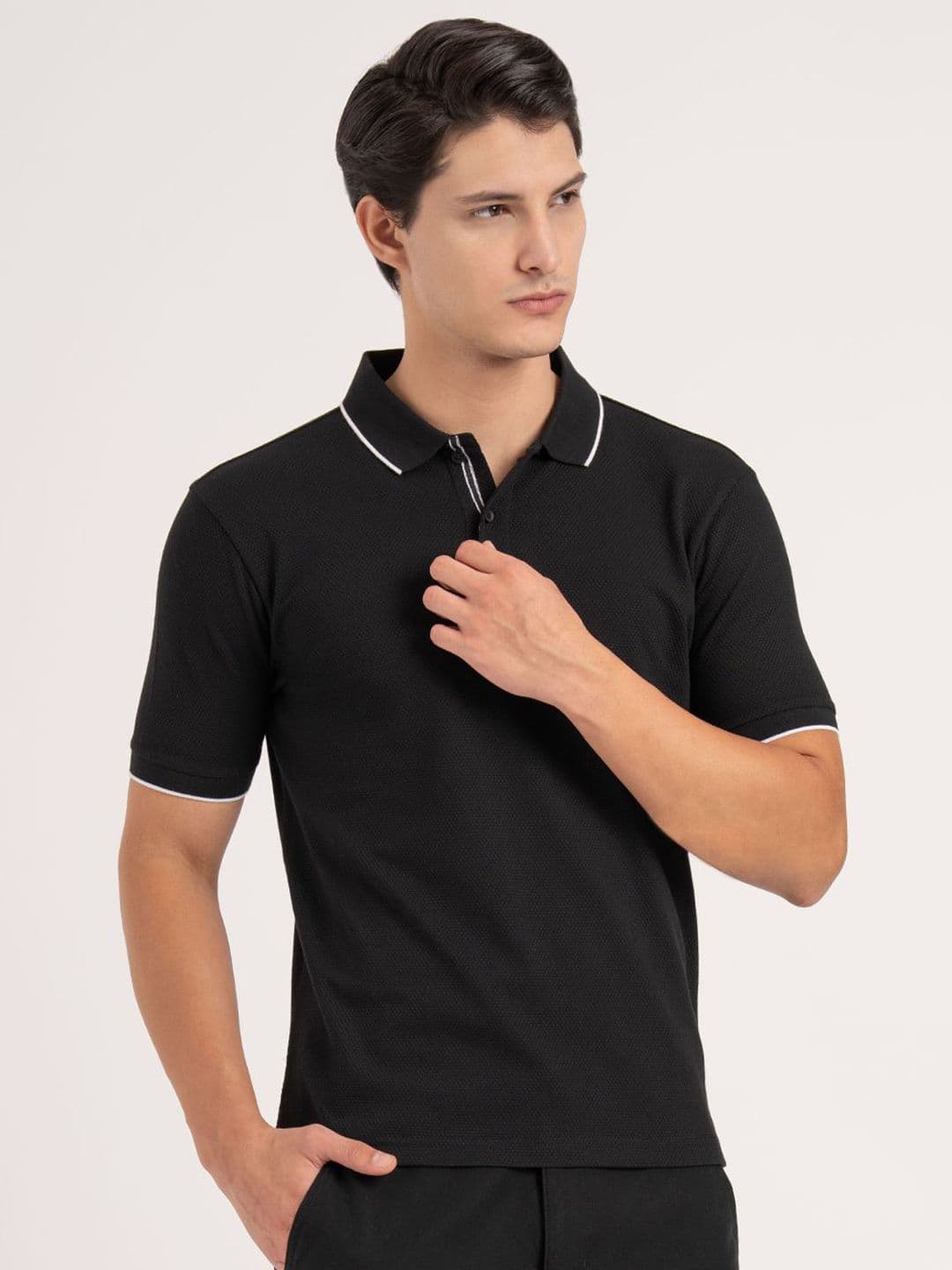 Red Tape Polo Collar Antimicrobial T-shirt - view 1
