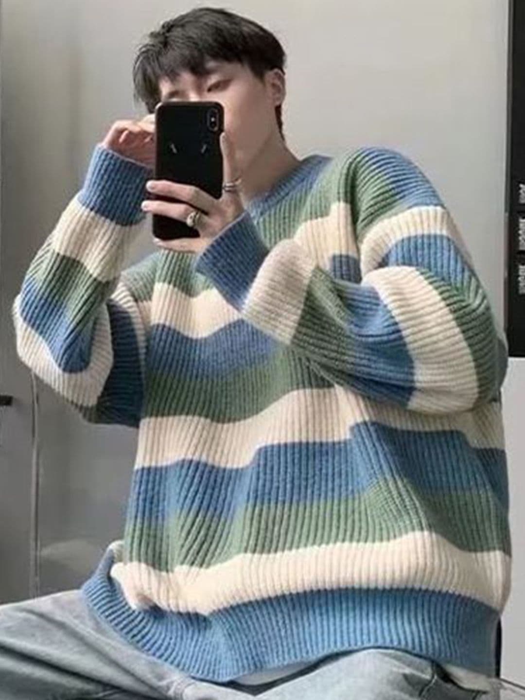 StyleCast x Revolte Men Striped Pullover - view 1
