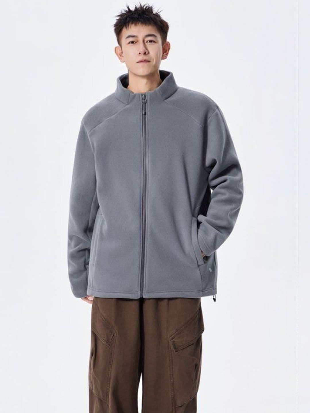 Mast & Harbour Stand Collar Crop Sporty Jacket - view 1