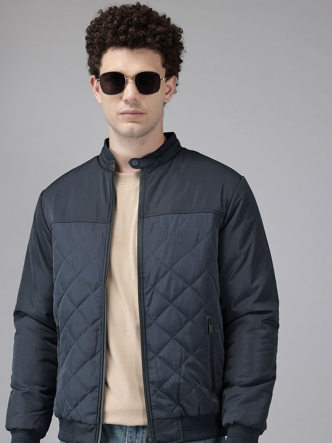 METTLE Stand Collar Quilted Jacket - view 1
