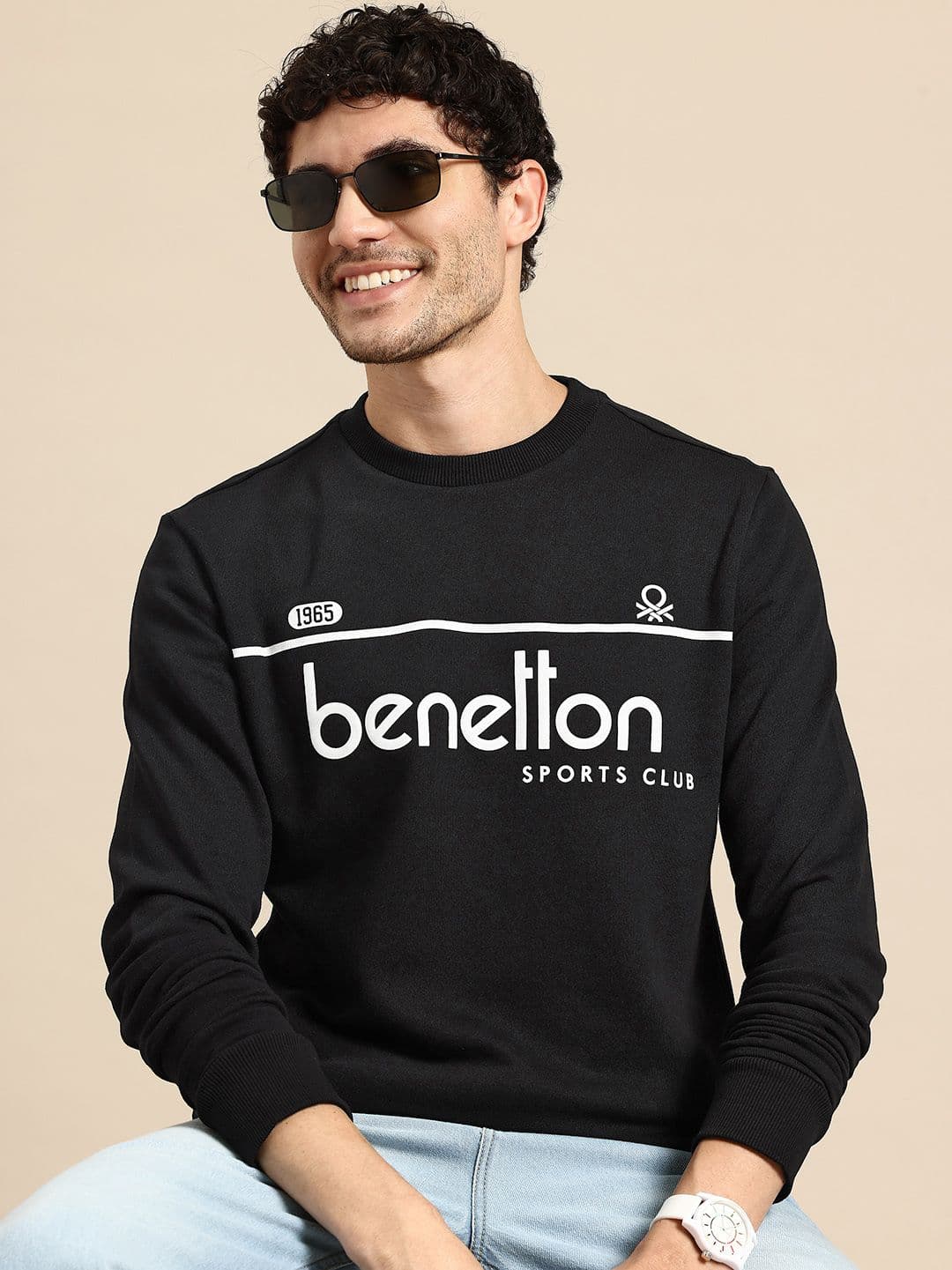 United Colors of Benetton Graphic Printed Sweatshirt - view 1
