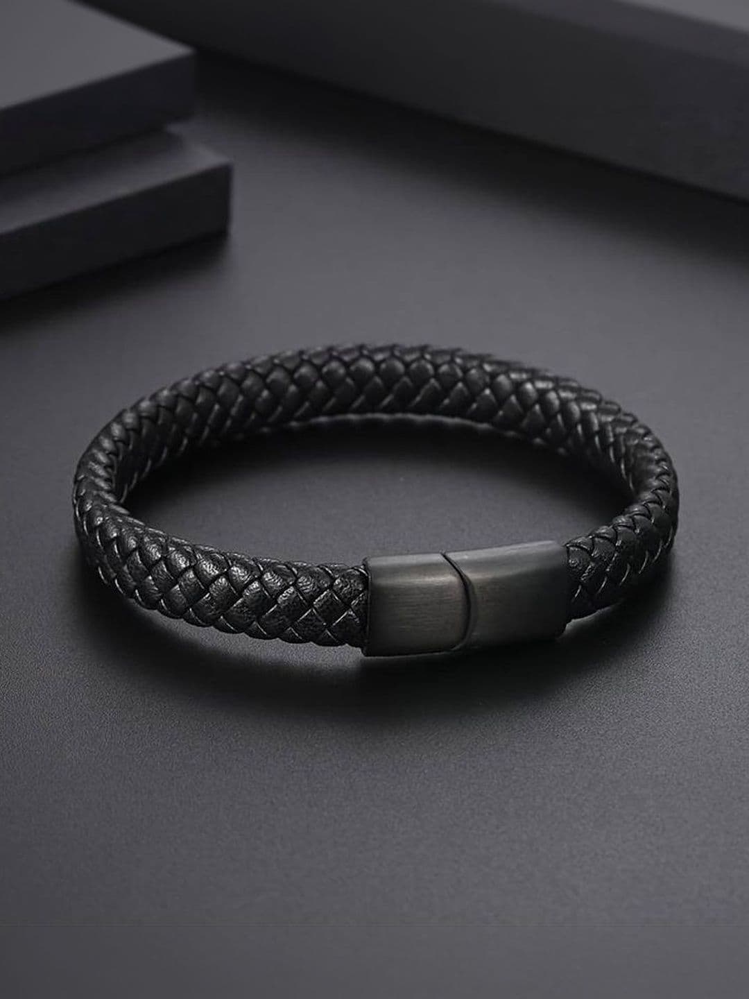 kazare Men Leather Wraparound Bracelet - view 1