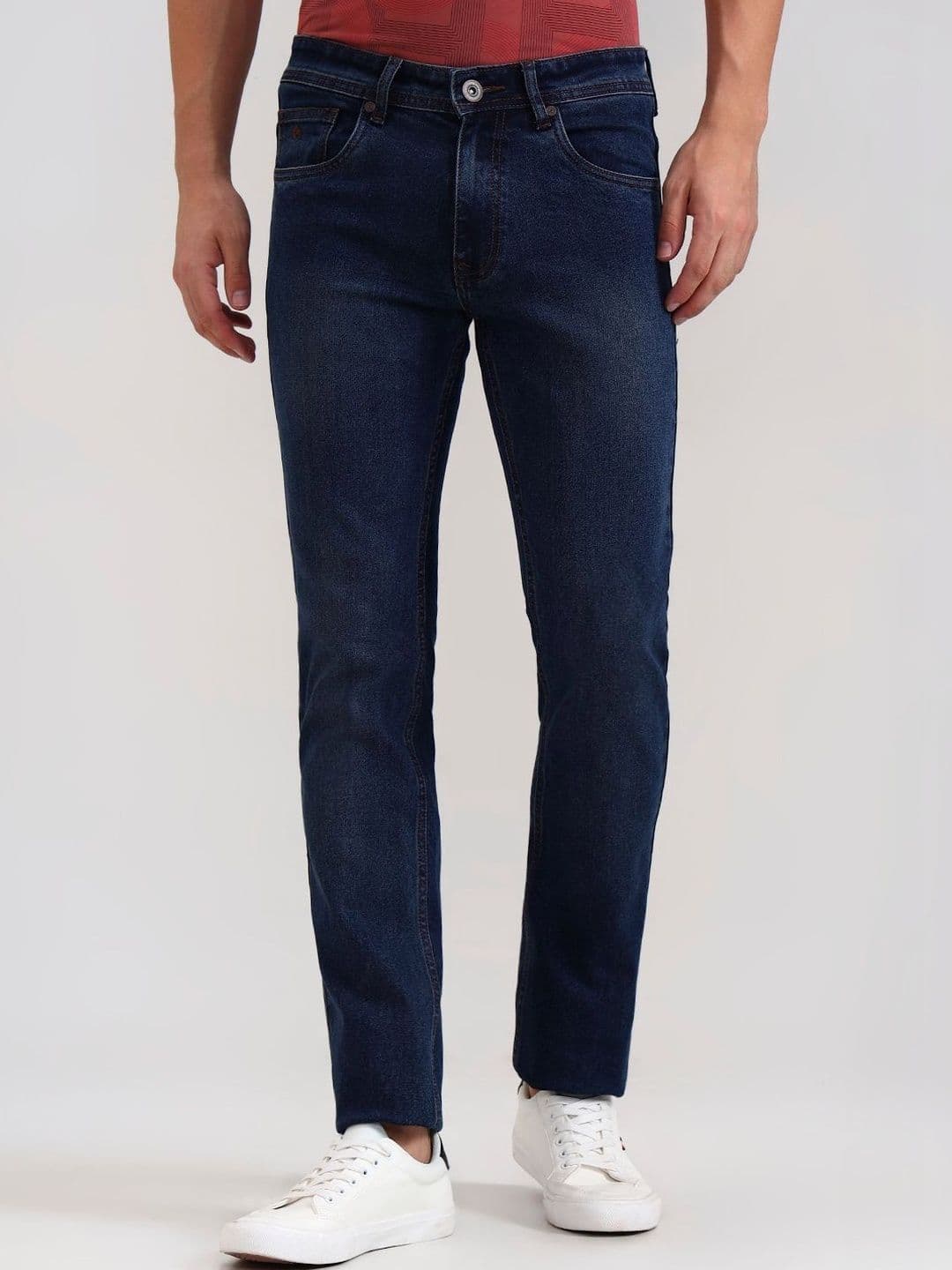 Greenfibre Men Slim Fit Mid-Rise Washed Pattern Stylish and Comfortable Denim Jeans - view 1