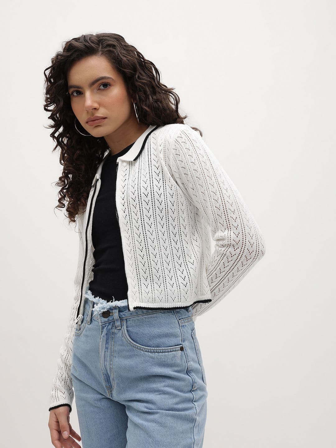 The Roadster Life Co. Open Knit Cardigan - view 1