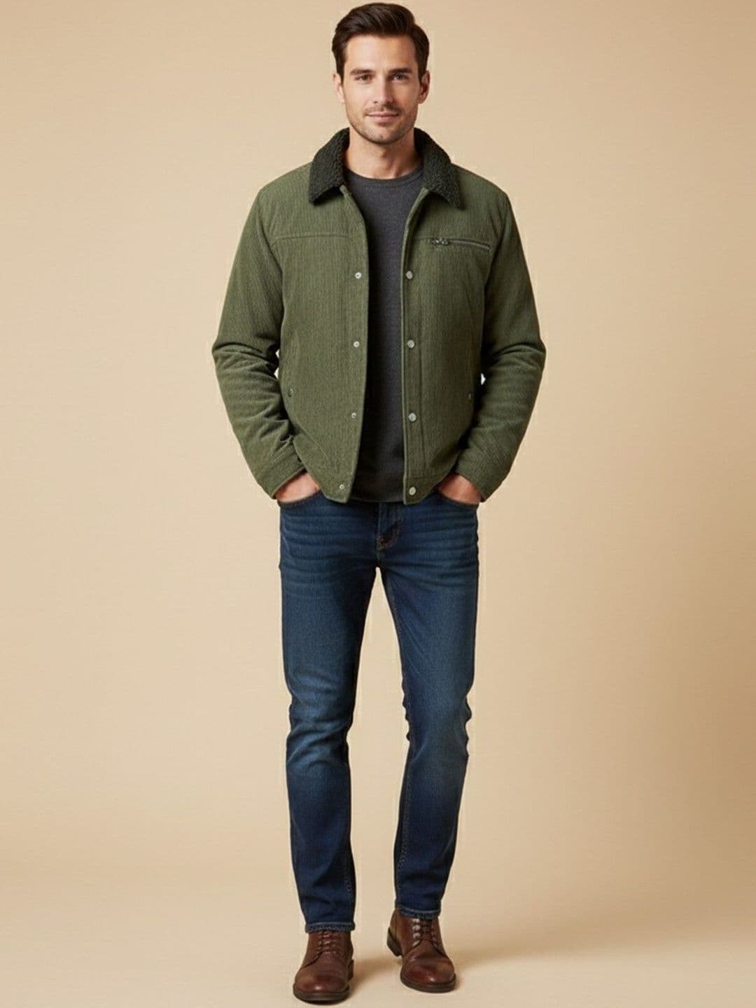 Mast & Harbour Men Quilted Jacket - view 1