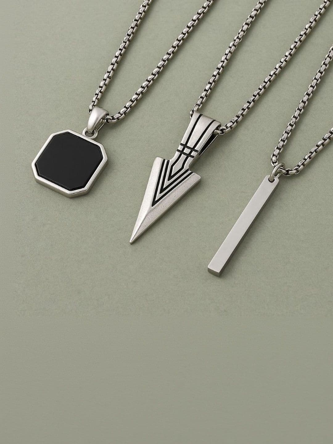 kazare Rhodium-Plated Pendant - view 1
