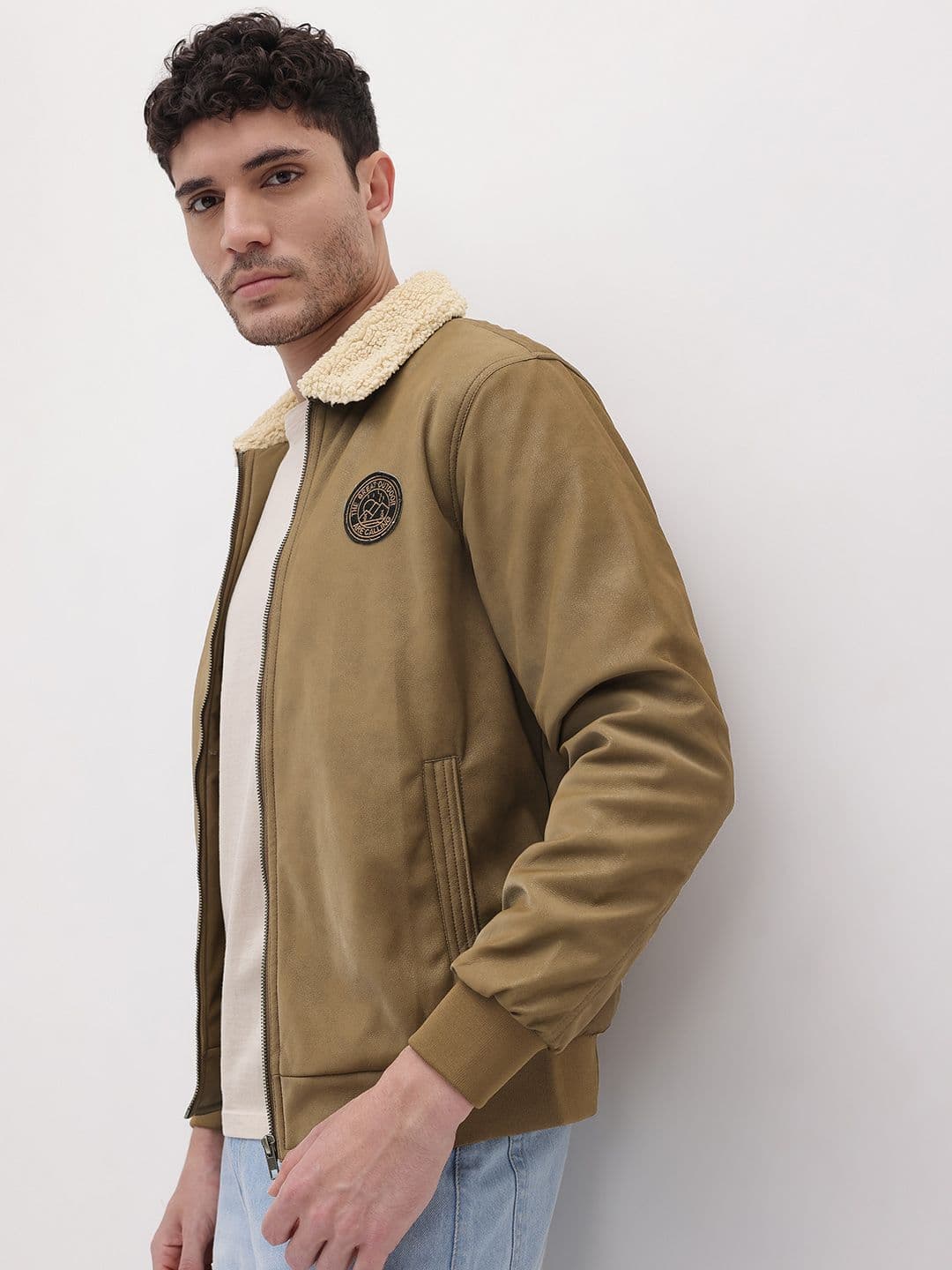 The Roadster Life Co. Padded Jacket with Sherpa Trim - view 1