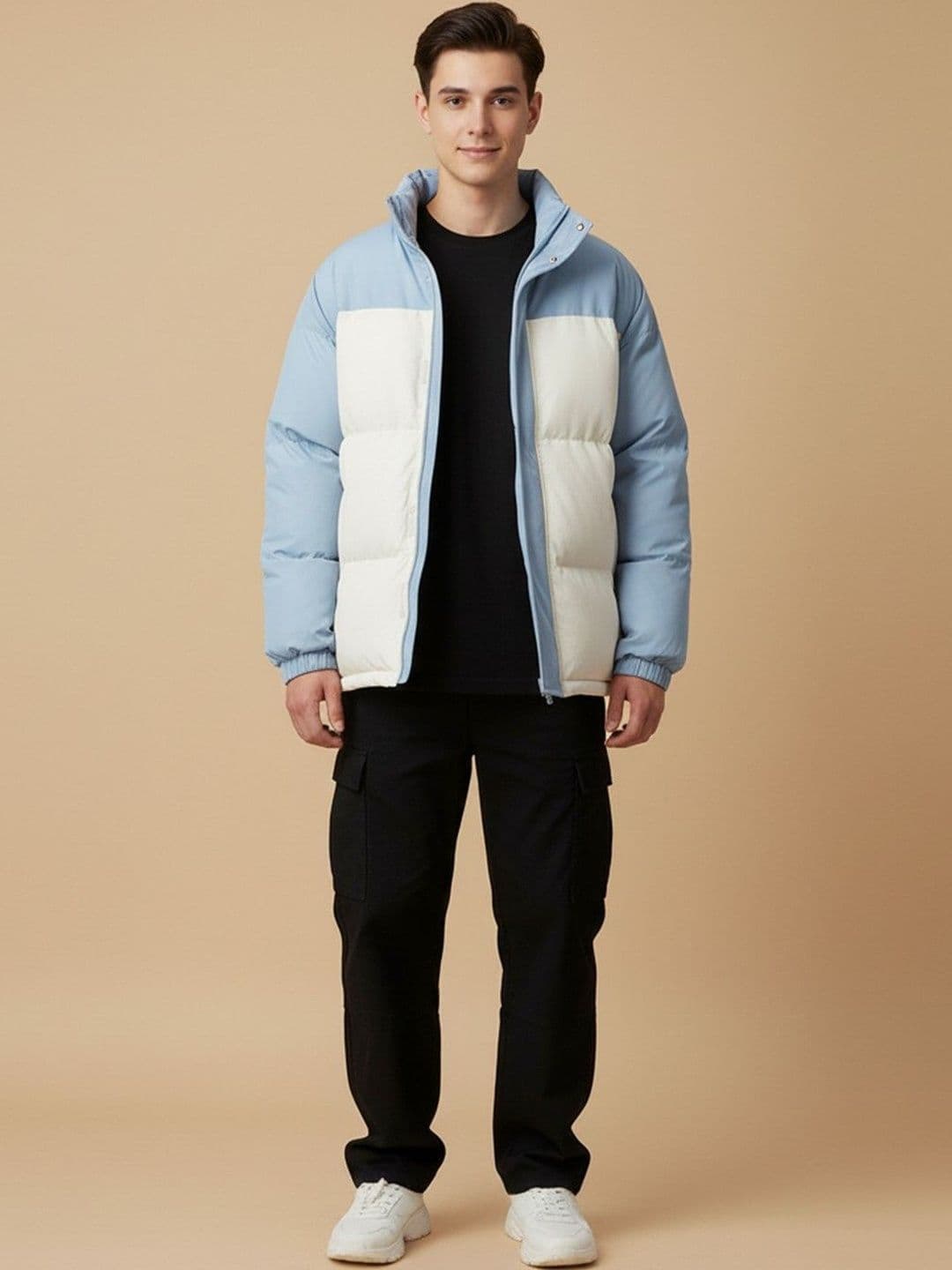 Mast & Harbour Men Colourblocked Puffer Jacket - view 1