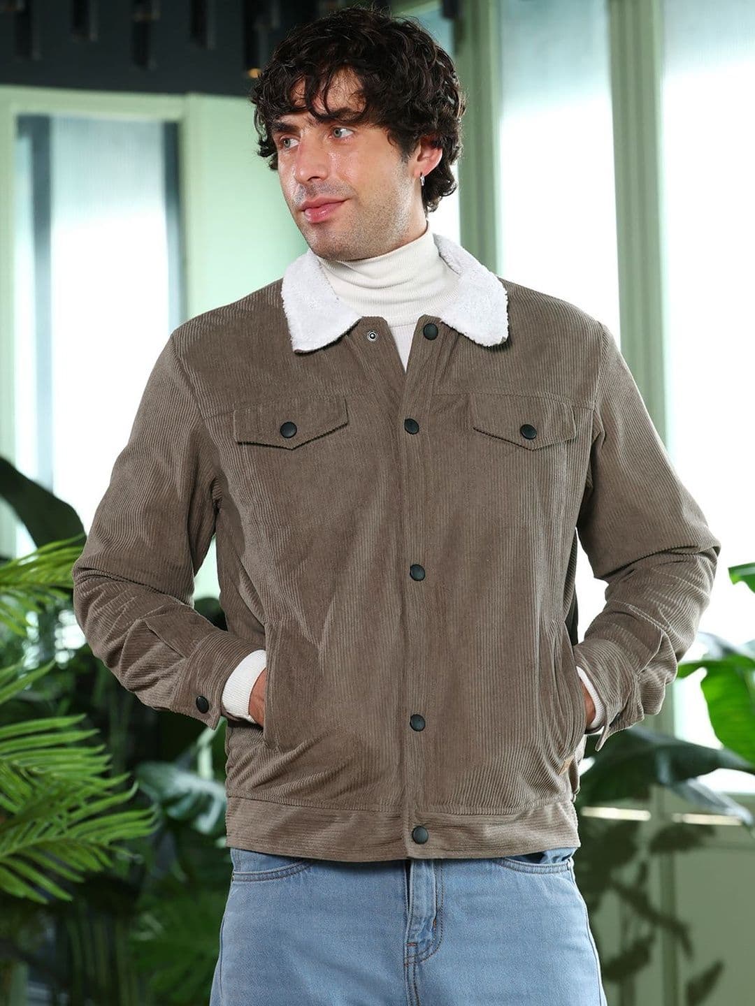 CAHOOT Men Corduroy Lightweight Jacket - view 1