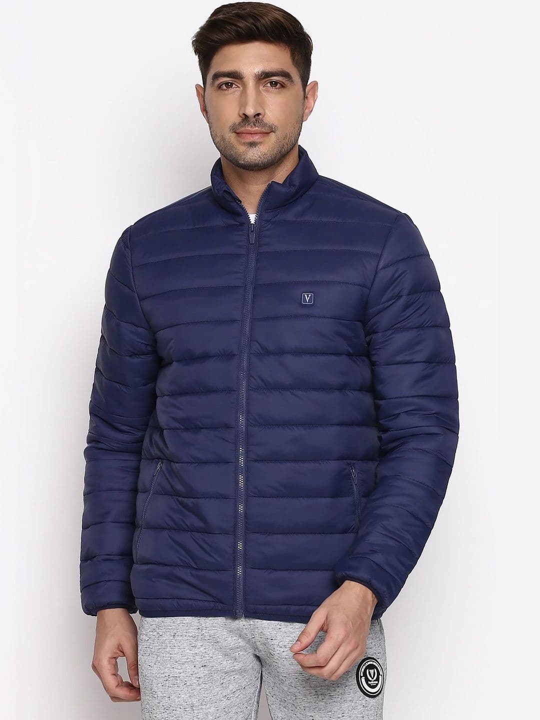Van Heusen Innerwear Men Geometric Open Front Jacket - view 1