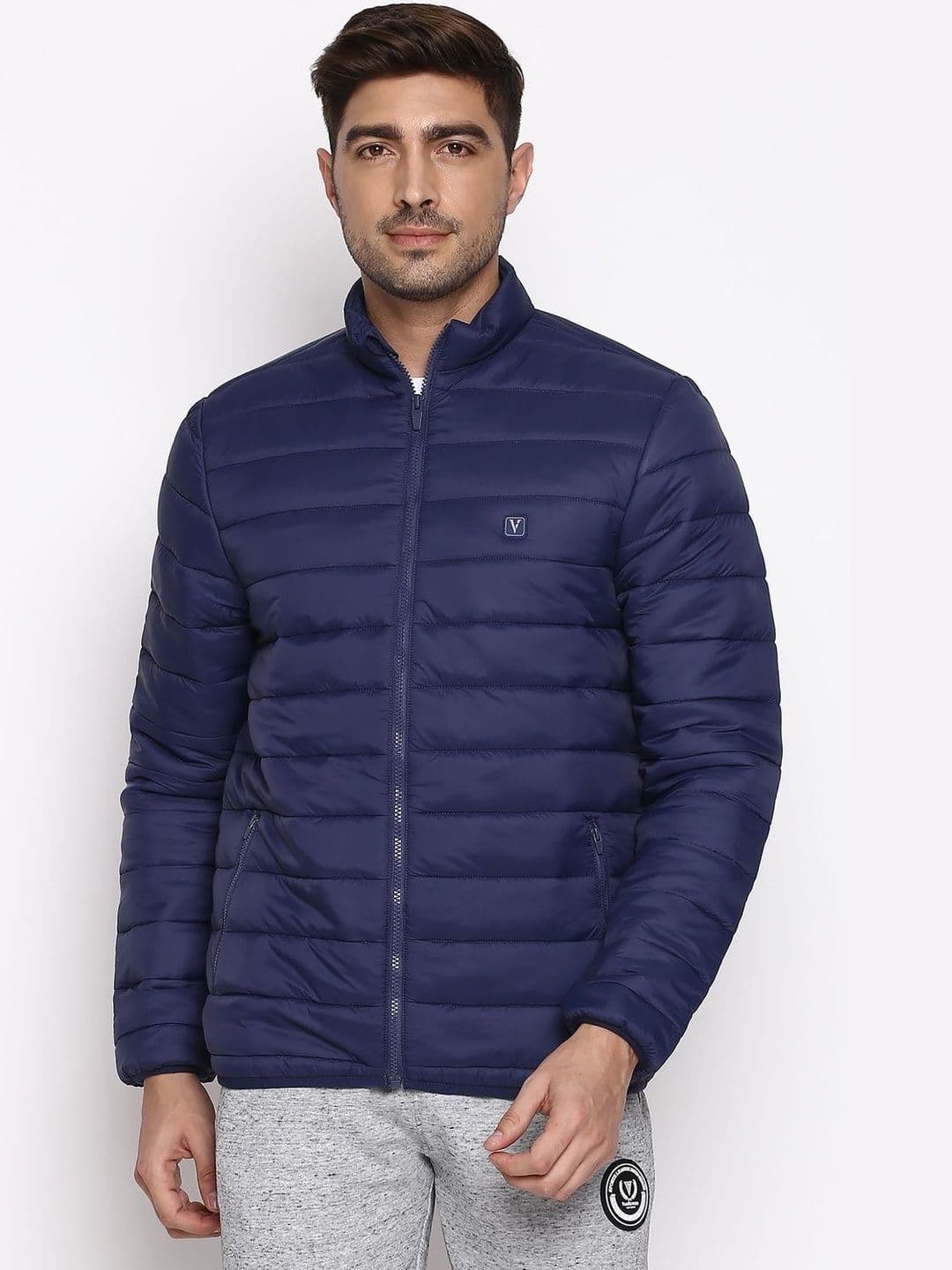 Van Heusen Innerwear Men Geometric Open Front Jacket - view 1