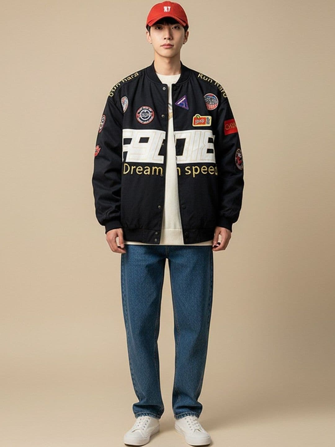 Mast & Harbour Men Bomber with Embroidered Jacket - view 1