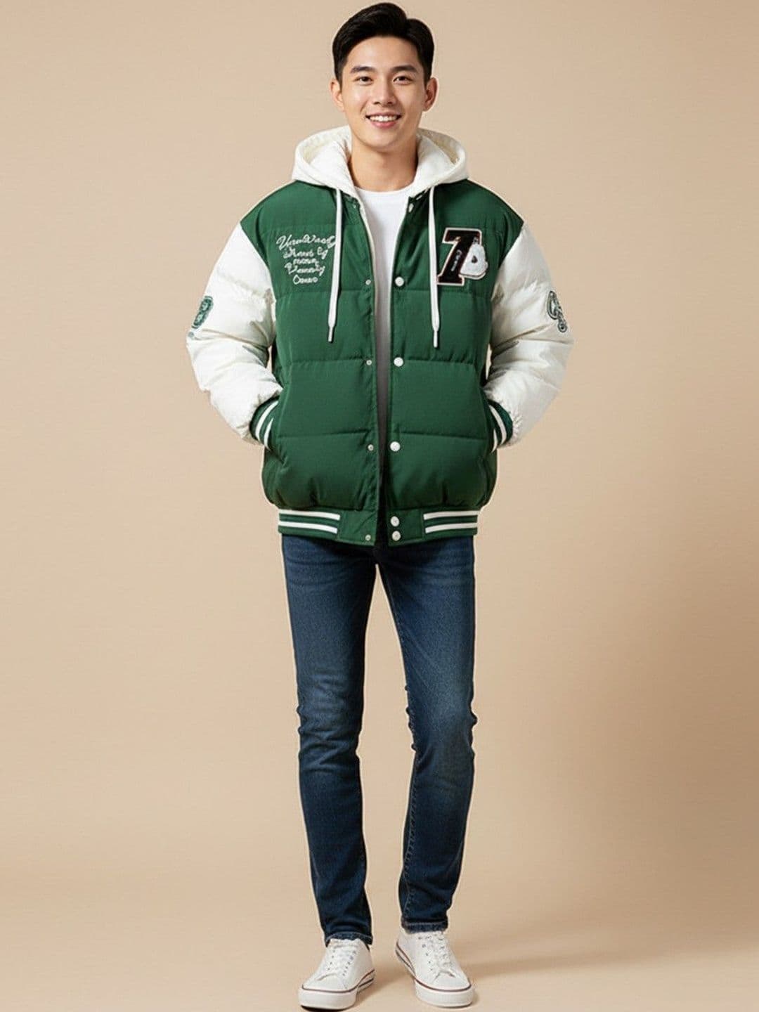 Mast & Harbour Men Colourblocked Puffer Jacket - view 1
