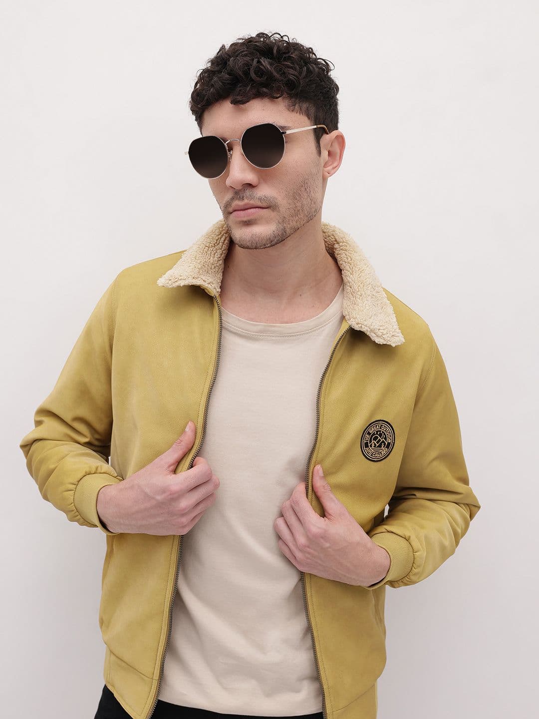 The Roadster Life Co. Faux Fur Trim Bomber Jacket - view 1