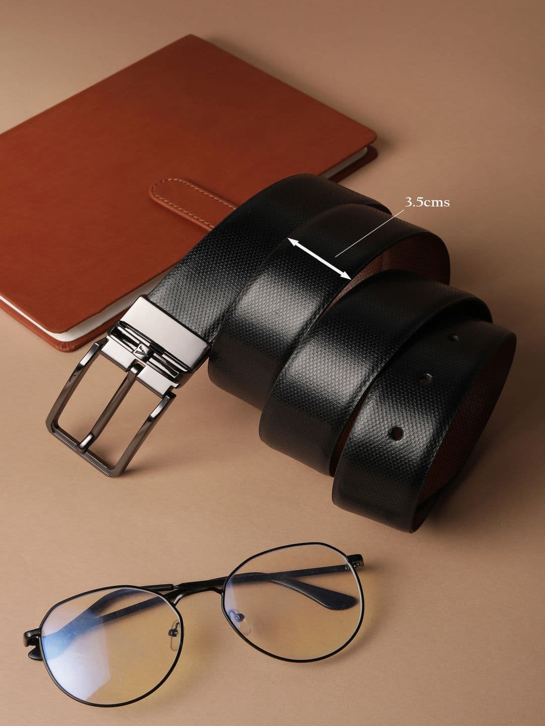 Van Heusen Men Textured Leather Reversible Formal Belt - view 1