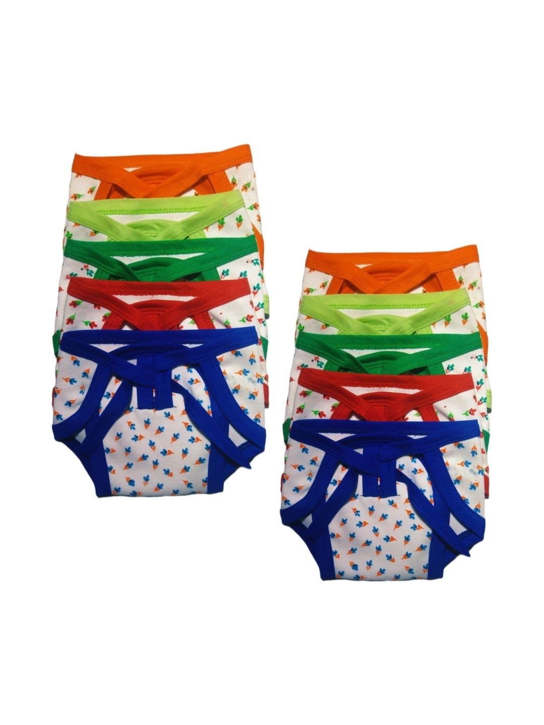 DON CARE Kids Pack Of 10 Printed Reusable Cotton Nappy - view 1