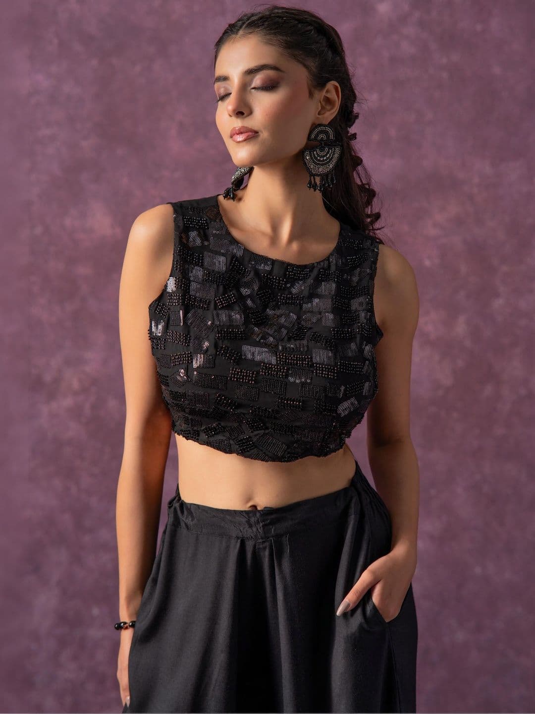 Juniper Embellished Crop Top - view 1