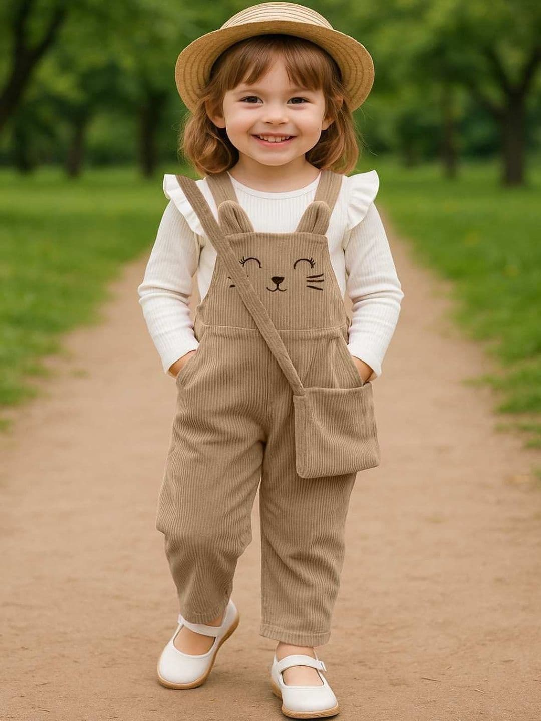 RAMIAAZ Girls Top with Dungarees - view 1