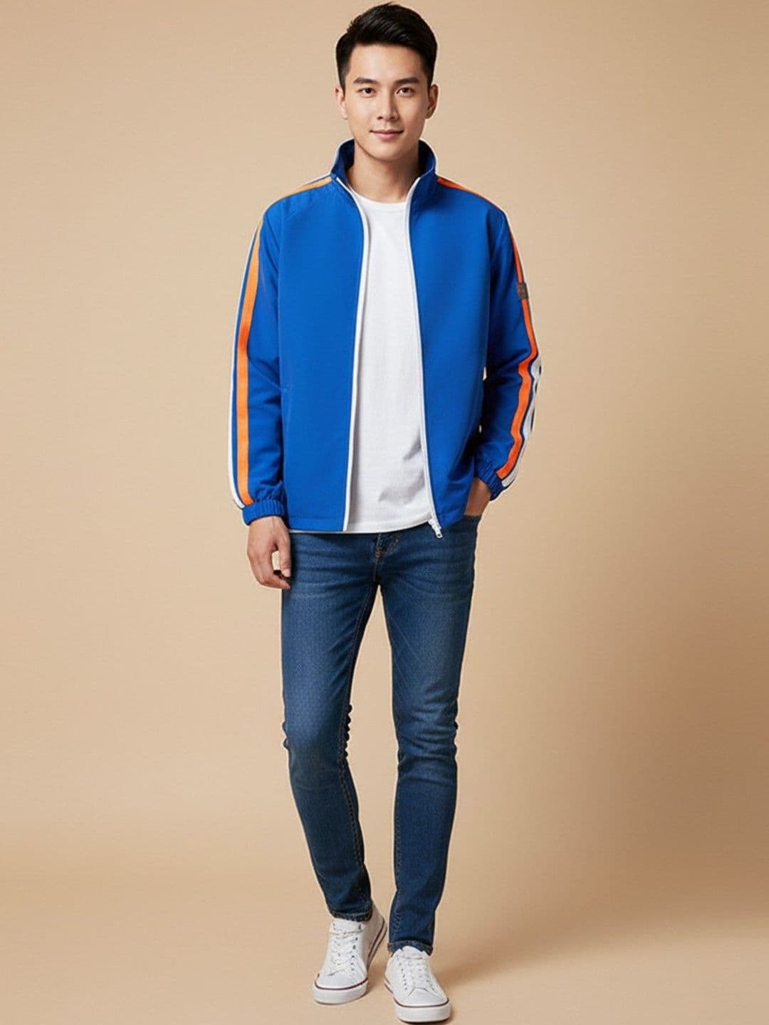 Mast & Harbour Men Striped Sporty Jacket - view 1