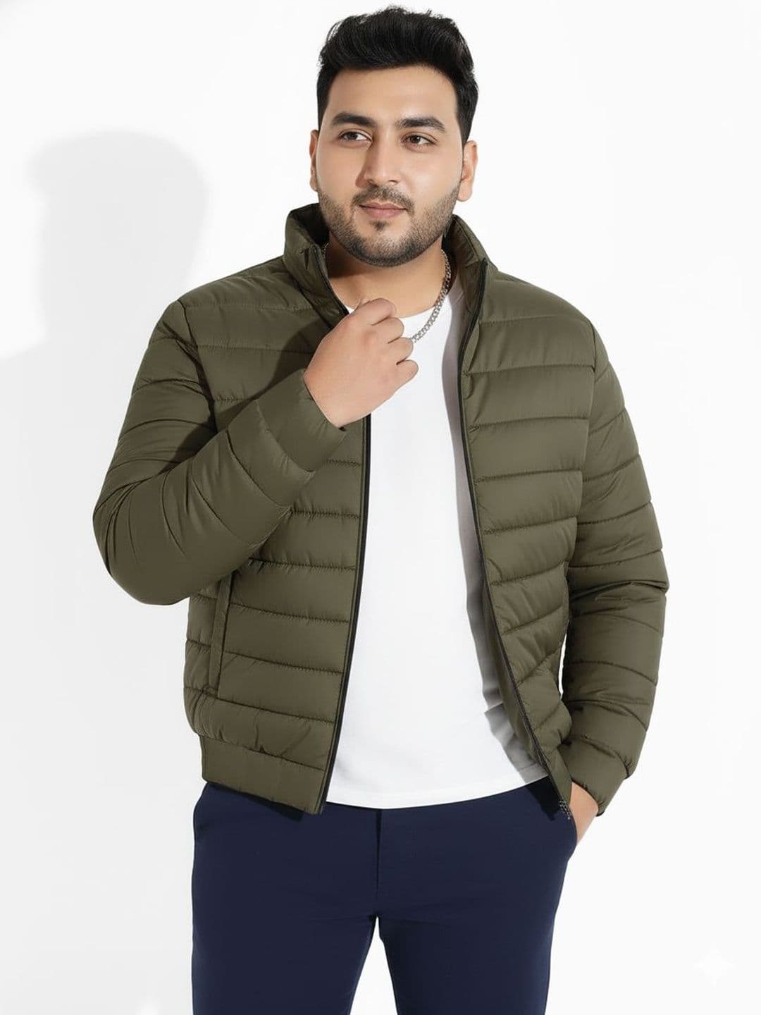 UNSTD Men Plus Size Puffer Jacket - view 1