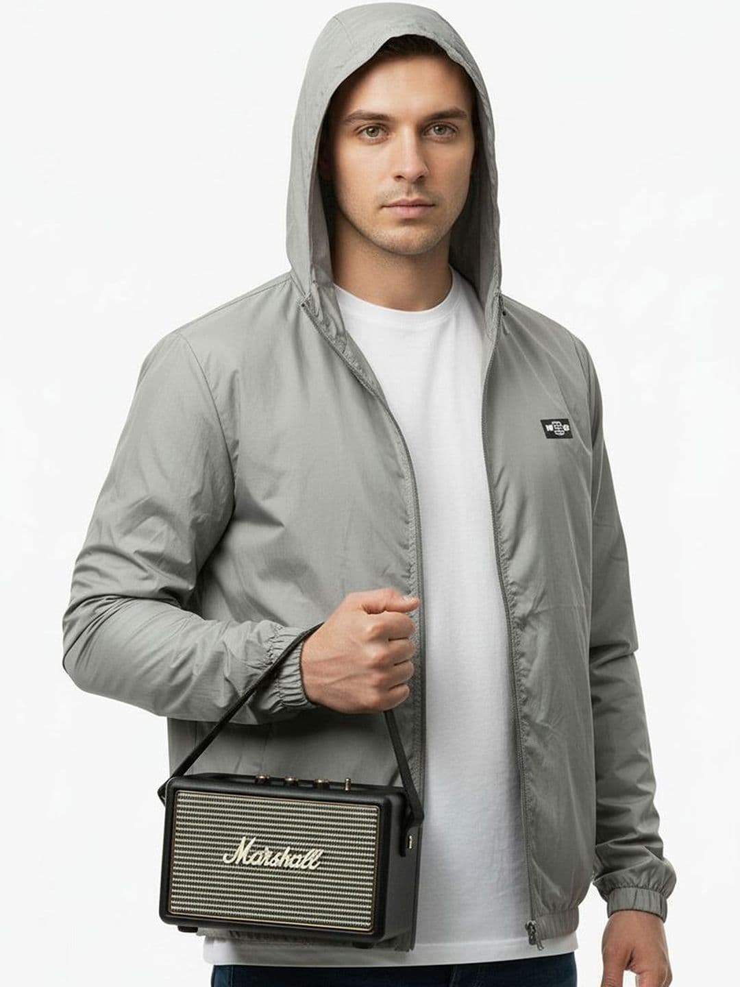 The Roadster Lifestyle Co Hooded Bomber Jacket - view 1
