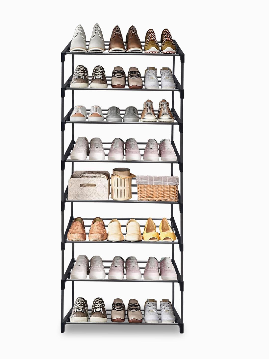 Urban Choice Black Wrought Iron Shoe Rack - view 1