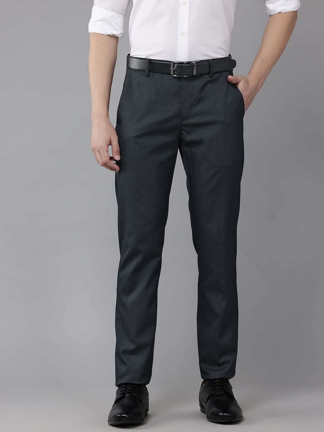 Arrow Men Striped Slim Fit Trousers - view 1