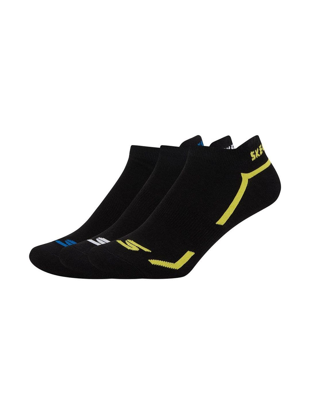 Skechers Men Pack Of 3 Printed Cotton Ankle Length Socks - view 1