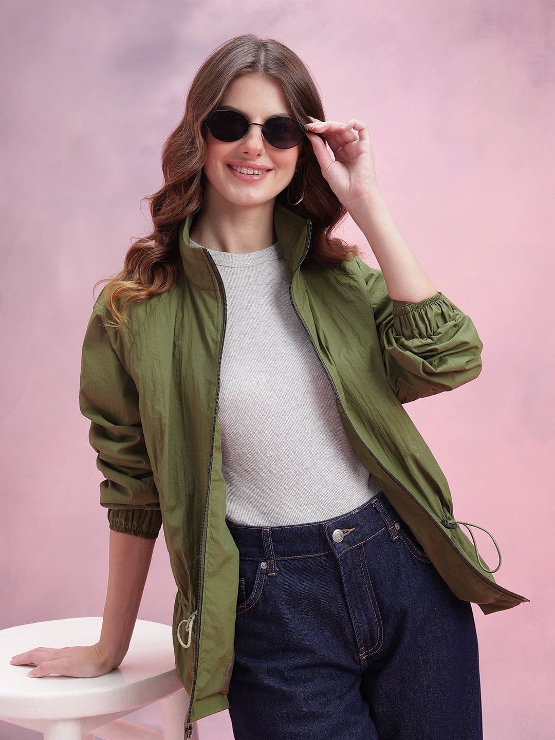 DressBerry Mock Collar Tailored Jacket - view 1