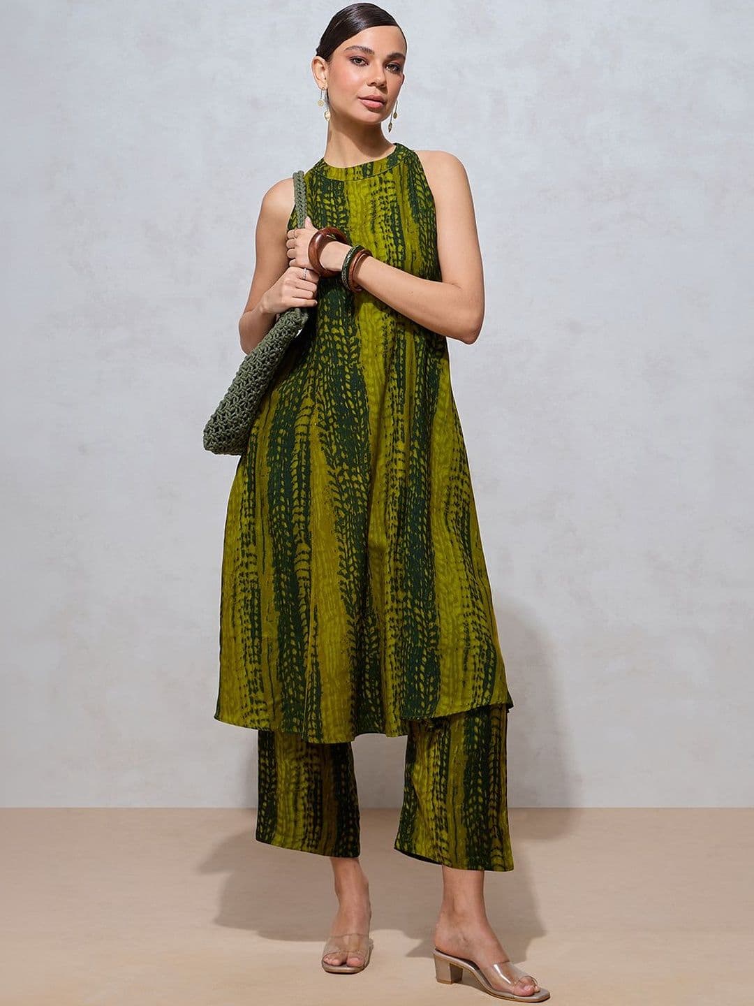 FLOWERVELLY Women Printed Pure Cotton Kurta with Pyjamas - view 1