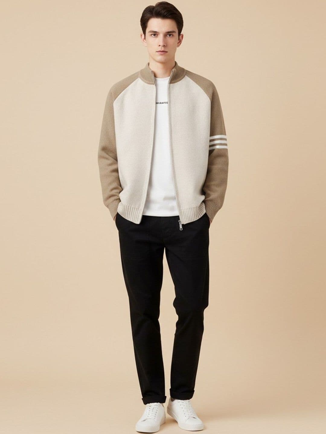 Mast & Harbour Men Colourblocked Bomber Jacket - view 1